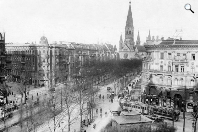 Kurfürstendamm sugárút, Berlin, 1924 (Fotó: berlin.de)