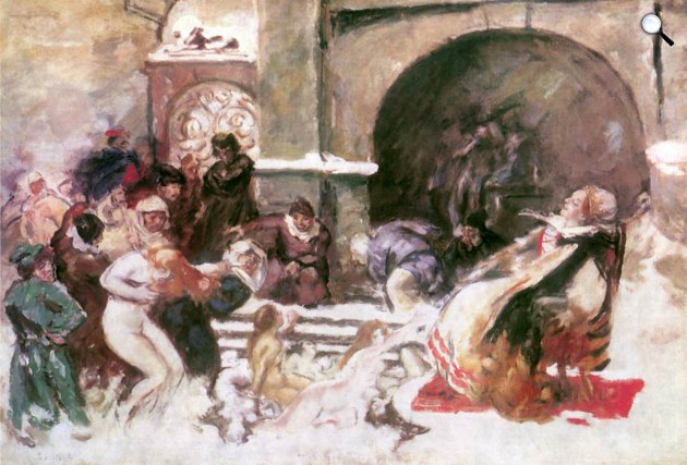 Csók István: Báthory Erzsébet (vázlat), 1893 (Fotó: Hung-Art)