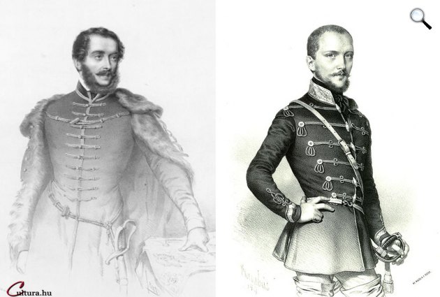 Barabás Miklós litográfiái: Kossuth Lajos (1802-1894) államférfi, Görgey Artúr (1818-1916) honvédtábornok (Fotók: OSZK, cultura.hu)