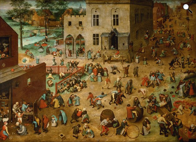 id. Pieter Bruegel: Gyerekjátékok, 1560 (Fotó: Wikiart)
