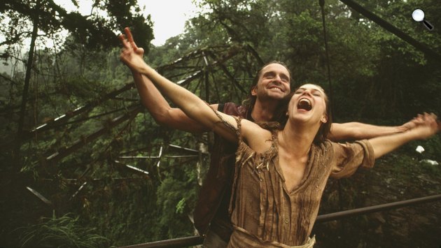 A smaragd románca - Michael Doulas és Kathleen Turner, 1984 (Fotó: listal.com)