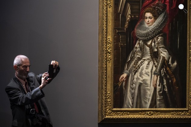 Peter Paul Rubens: Brigida Spinola-Doria képmása című festménye a Szépművészeti Múzeumban, 2019 (Fotó: MTI/Mónus Márton)