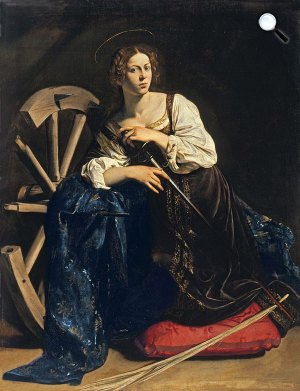 Michelangelo Caravaggio: Alexandriai Szent Katalin, 1595-1596 (Fotó: Wikimédia)