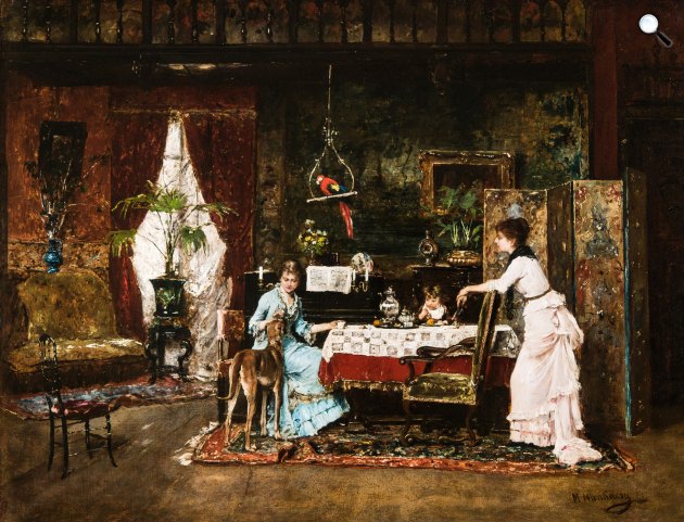 Munkácsy Mihály: Az agár, 1882 (Fotó: MNG)