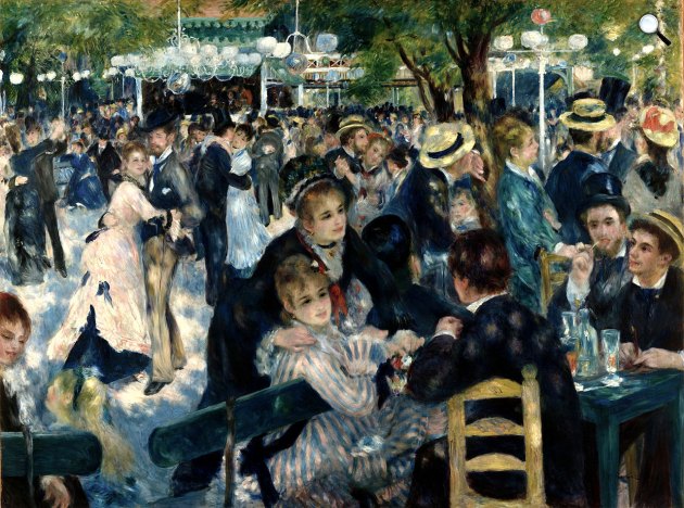 Pierre Auguste Renoir: Tánc a Le Moulin de la Galette-ban, 1876 (Fotó: Musée dOrsay/Wikiart)