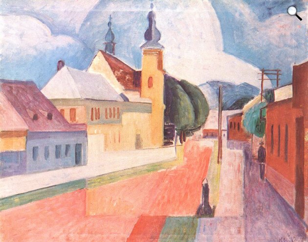 Kmetty János: Nagybányai részlet, 1932 (Fotó: Ferenczy Múzeum/hung-art.hu)