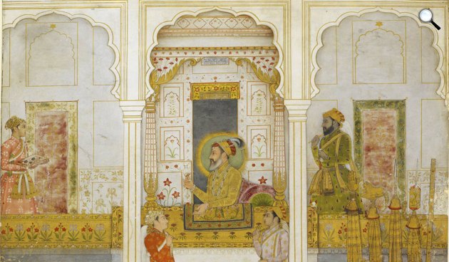Sah Dzsehán (1592-1666) indiai uralkodó rubinnal a kezében, a Tadzs Mahal építtetője (Fotó: Wikimédia)