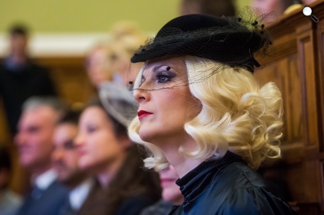 Agatha Christie - Simon Kornél: A vád tanúja - Lévay Viktória, Játékszín, 2020 (Fotó: MTI/Balogh Zoltán)