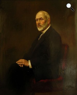Balló Ede: Báró Eötvös Loránd (1848−1919) portréjának másolata (Fotó: ELTE)