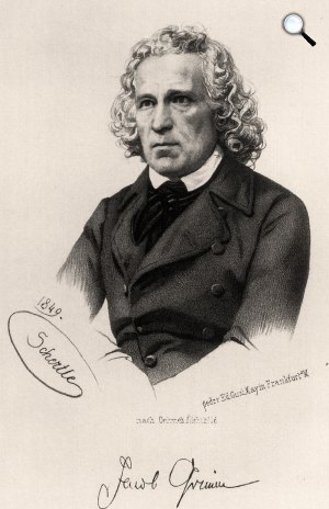 Jacob Grimm (1785-1863) mesegyűjtő és nyelvtudós (Fotó: grimms.de)
