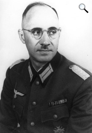 Karl Plagge (1897-1957) német őrnagy, mérnök, 2. világháború idején embermentő, 1943 (Fotó: Wikimédia)