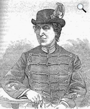 Lebstück Mária (1830-1892) honvéd főhadnagy (Fotó: OSZK)