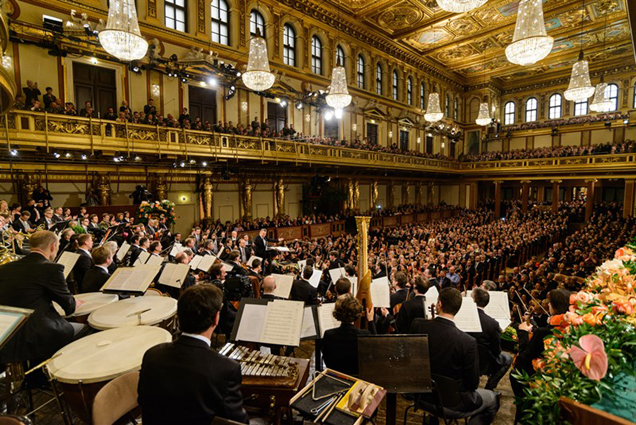 Újévi koncert, Bécsi Filharmonikusok, Bécs (Fotó: Wienerphilharmoniker.at)