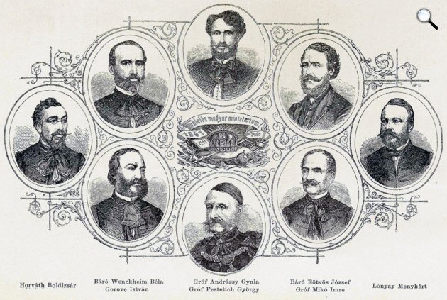 Andrássy Gyula kormánya megalakulásakor, 1867. február 20. (Fotó: OSZK)