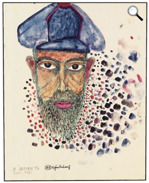 Friedensreich Hundertwasser (1928-2000): Önarckép, 1976 (Fotó: hundertwasser.com)