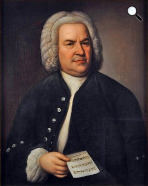 Elias Gottlob Haußmann után ismeretlen művész: Johann Sebastian Bach (1685-1750) zeneszerző portréja (Fotó: classicfm.com)