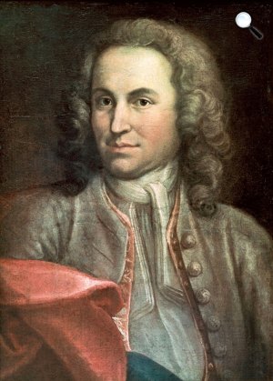 Ismeretlen művész: Johann Sebastian Bach (1685-1750) zeneszerző fiatalkori portréja (Fotó: classicfm.com)