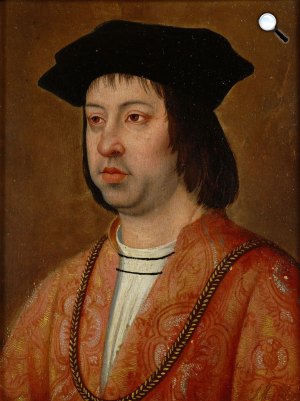 Michel Sittow: II. Ferdinánd (Katolikus Ferdinánd) (1452-1516) aragóniai király, egységes Spanyolország első uralkodója Izabellával (Fotó: Wikimédia)