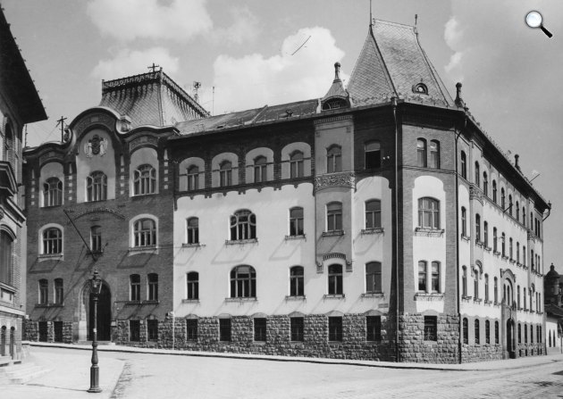Országos Meteorológiai Intézet székháza, Budapest, 1940 (Fotó: Fortepan/Somlai Tibor)