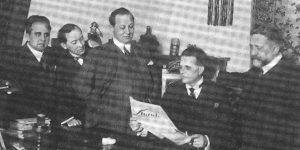 A Die Stunde szerkesztése (Fotó: Hans Habe/Berlini Állami Levéltár)