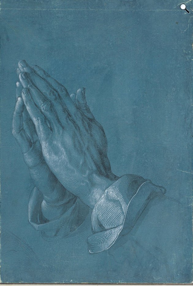 Albrecht Dürer: Imádkozó kezek, 1508 (Fotó: albrechtdurer.de)