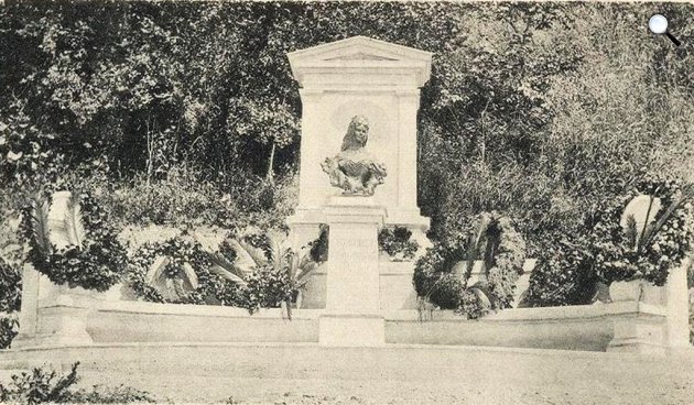 Strobl Alajos: Erzsébet királyné szobra, Kolozsvár,  1904 (Fotó: OSZK)