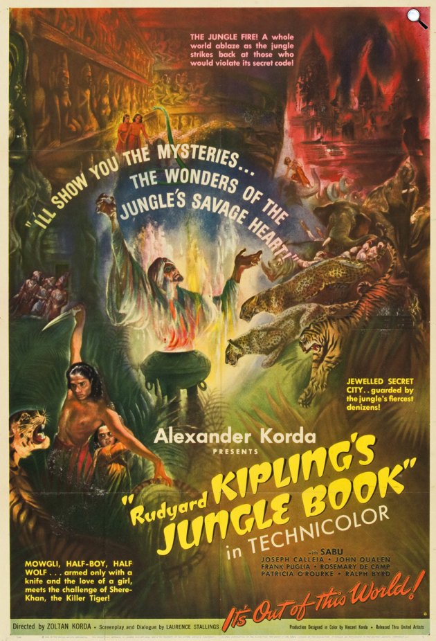 A dzsungel könyve - Korda Zoltán rendező, Korda Sándor producer, 1942 (Fotó: listal.com)