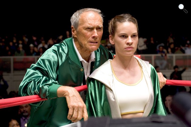 Millió dolláros bébi - Hillary Swank és Clint Eastwoodd, 2004 (Fotó: listal.com)