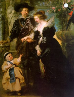 Peter Paul Rubens (1577-1640): Önarckép második feleségével Helena Fourment-nal és fiával, Peter Paullal, 1638 (Fotó: Wikiart)