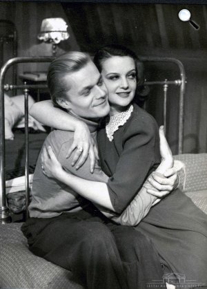 Euridike - Darvas Iván és Tolnay Klári, Művész Színház, 1946 (Fotó: OSZMI)
