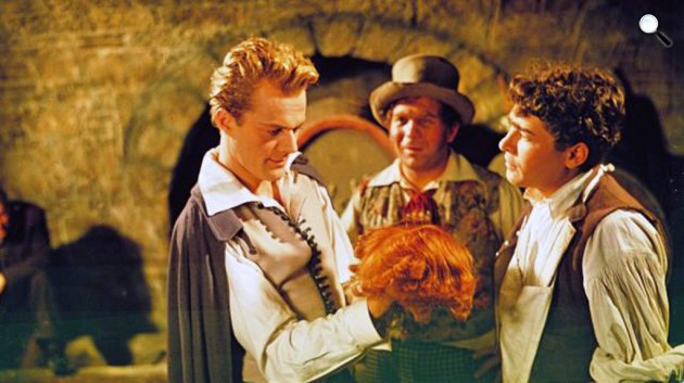 Liliomfi - Darvas Iván, Pécsi Sándor és Soós Imre, 1954 (Fotó: filmkultura.hu