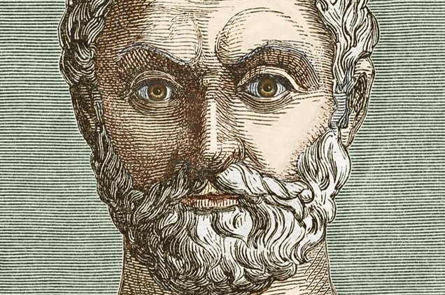 Milétoszi Thalész (Kr. e. 624 körül – Kr. e. 546 körül), filozófus, matematikus, csillagász, a hét bölcs egyike (Fotó: Wikimédia)