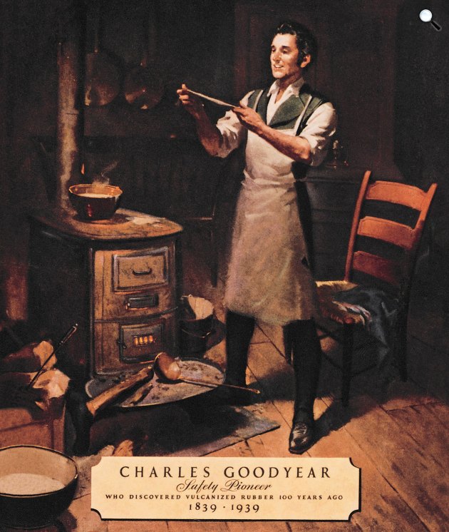 Charles Goodyear (1800-1860) amerikai kémikus, a keménygumi feltalálója (Fotó: corporate.goodyear.com)