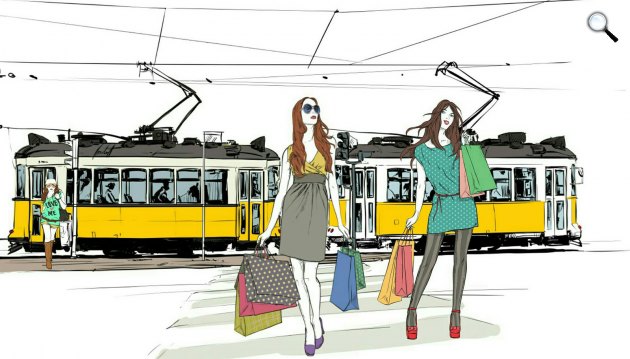 Divatos ruhamodellek a városban, illusztráció (Fotó: Pixabay)