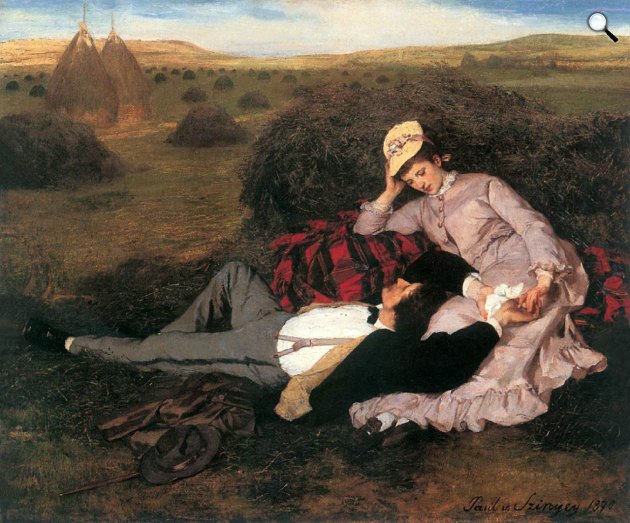 Szinyei Merse Pál: Szerelmespár, 1870 (Fotó: MNM/Hung-Art)