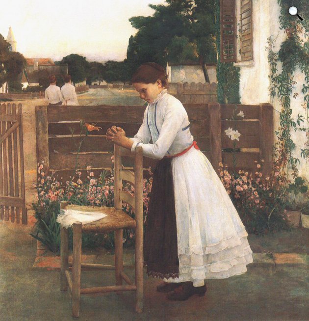 Iványi Grünwald Béla: Áhítat – Ave Maria, 1891 (Fotó: MNG)