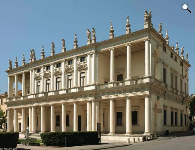 Az 1550-ben épült Palazzo Chiericati, Andrea Palladio tervezése, Vicenza (Fotó: Pinterest)
