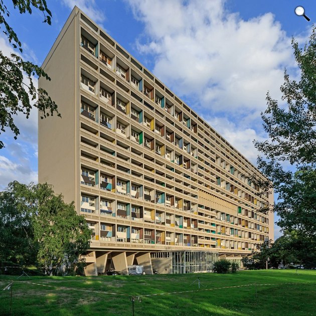 Le Corbusier-ház, B Westend, Unite dHabitation, Berlin (Fotó: Wikimédia)