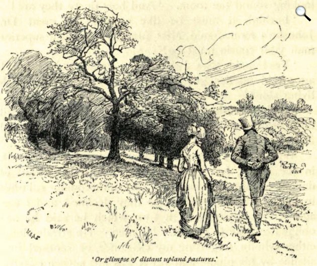 Elizabeth Gaskell: A ​kisváros (Cranford) - Hugh Thomson illusztrációja, 1891 (Fotó: Wikimédia)