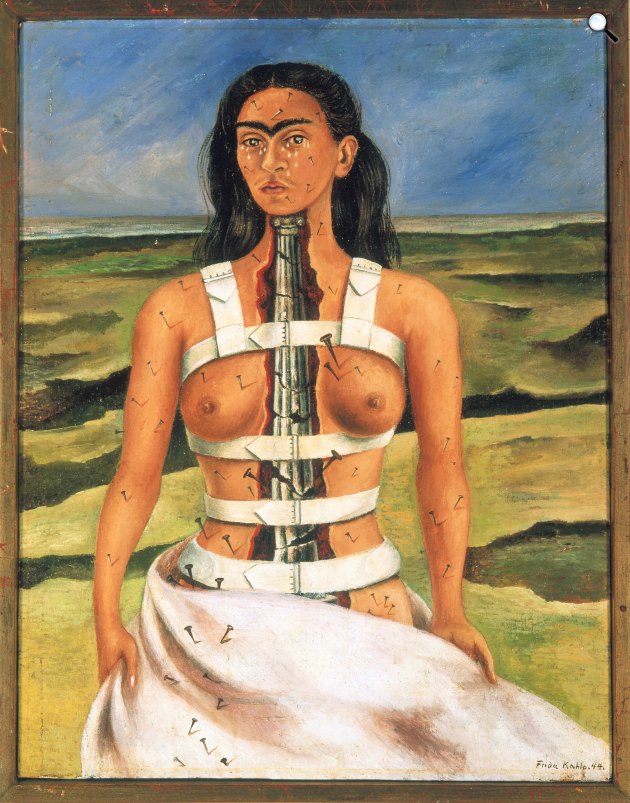 Frida Kahlo: A törött oszlop, 1944 (Fotó: fridakahlo.org)
