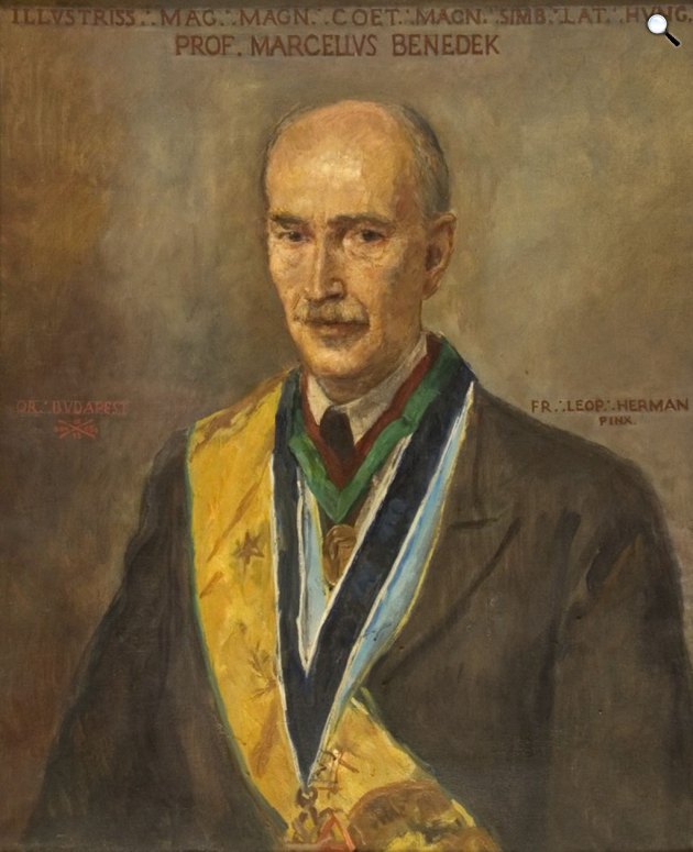 Herman Lipót: Benedek Marcell arcképe (mint szabadkőműves) (Fotó: PIM)