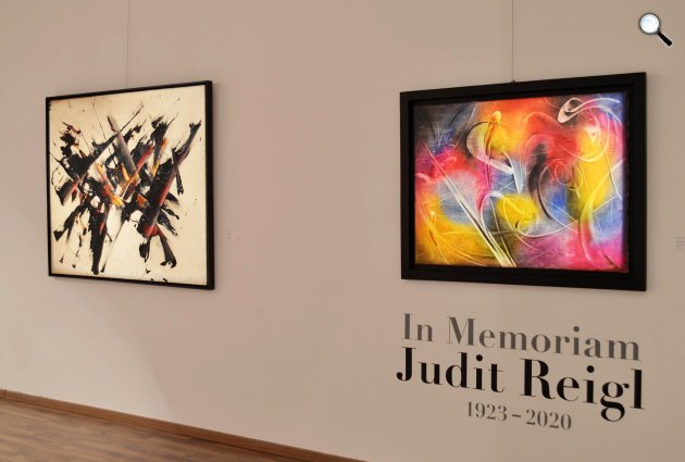 In memoriam Judit Reigl (1923-2020) - Reigl Judit kiállítás, Kálmán Makláry Fine Arts Galériában, Budapest, 2020 (Fotó: Kálmán Makláry Fine Arts Galéria)