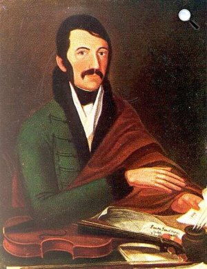 Lavotta János (1764-1820), a verbunkos zene egyik úttörője (Fotó: OSZK/Keszi Imre: Muzsikáló városok)
