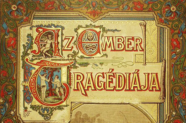 Madách Imre: Az ember tragédiája, 2. kiadás, Zichy Mihály festő és grafikus illusztrálásával, 1887, részlet (Fotó: OSZK)