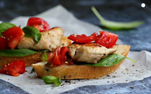 Pulykahúsos bruschetta (Fotó: gallicoop.hu)