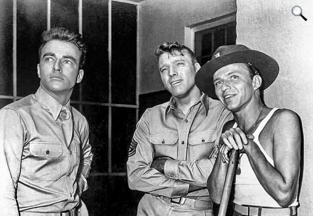 Most és mindörökké - Montgomery Clift, Burt Lancaster és Frank Sinatra, 1953 (Fotó: listal.com)