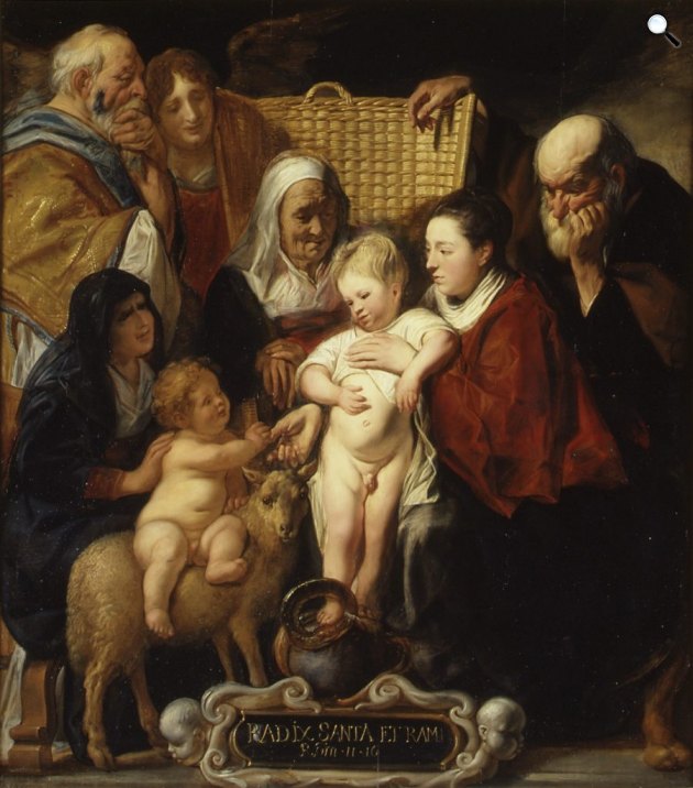 Jacob Jordaens: A Szent család - egy másik változata,  a Metropolitan Museum of Art gyűjteményében (Fotó: MET, New York)