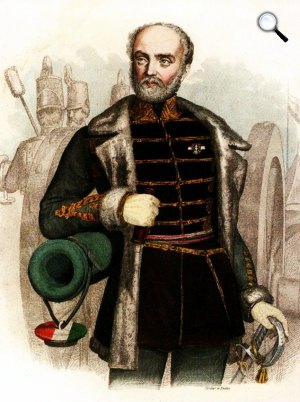 Bem József (Józef Zachariasz Bem) (1794-1850)  lengyel származású magyar honvéd altábornagy majd oszmán pasa Fotó: Wikimédia)