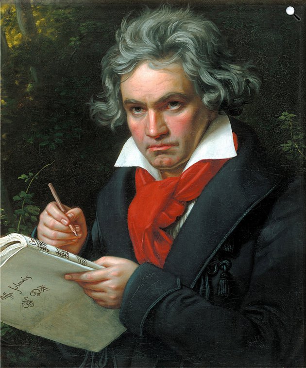 Joseph Karl Stieler: Beethoven a Missa Solemnis komponálása közben, 1820 (Fotó: Wikimédia)