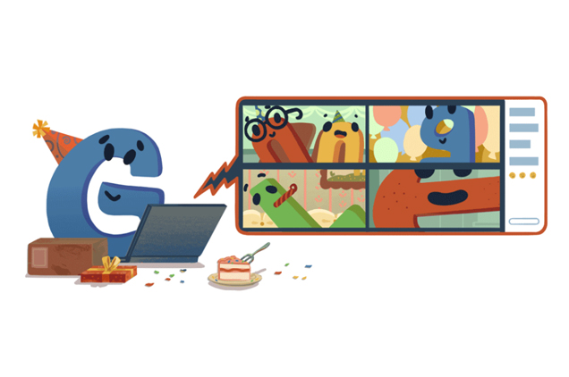Google doodley - A Google kereső 22 születésnapja, 2020 (Fotó: Google)